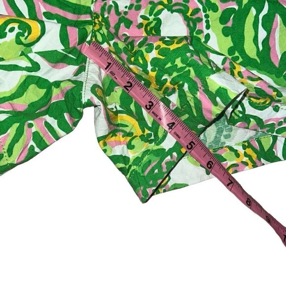 Lilly Pulitzer Callahan Shorts Resort White Seeing Pink Elephants sz 00 Tropical - Picture 7 of 8